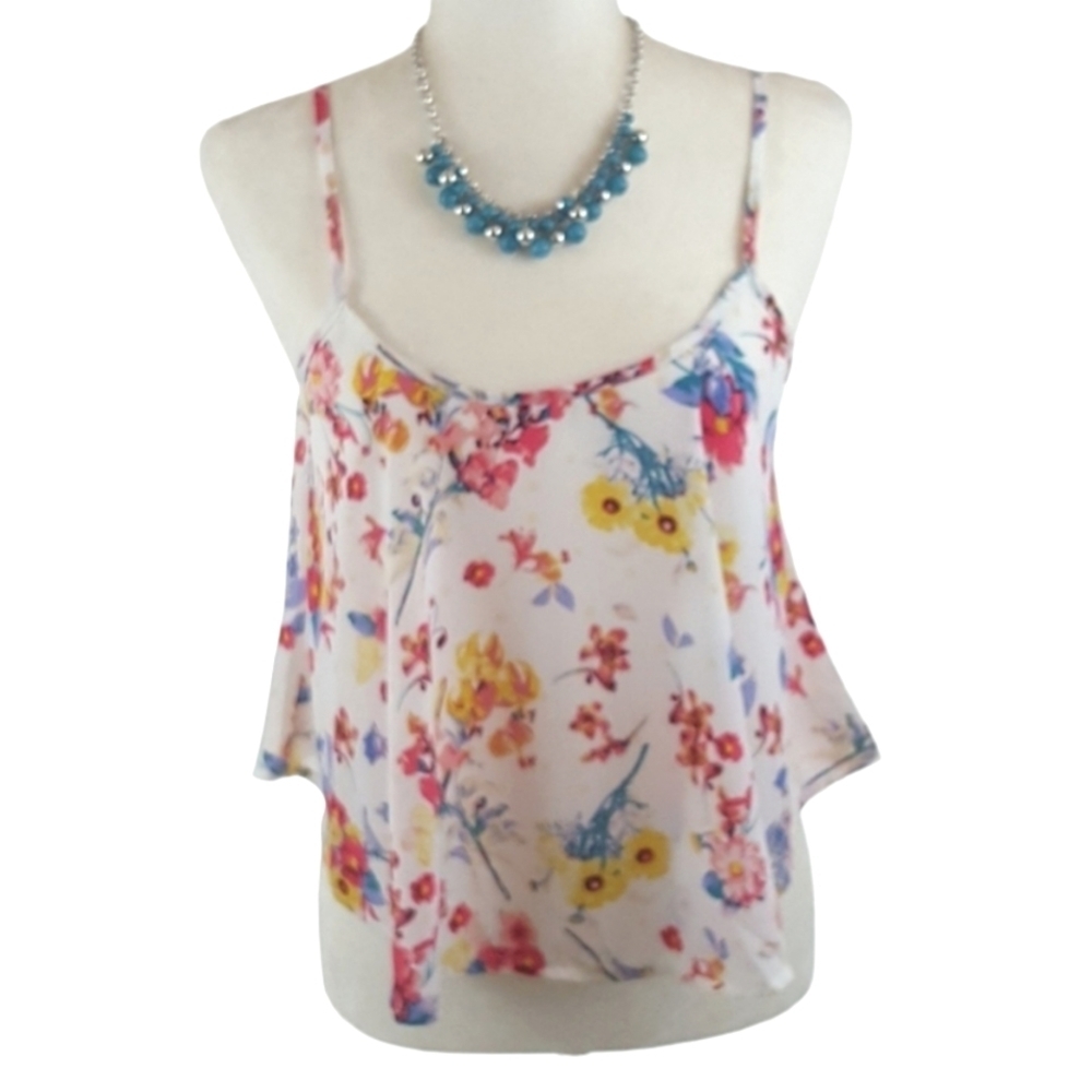 Y2K Ambiance Apparel Multi-color Floral Flowy Babydoll‎ Top
